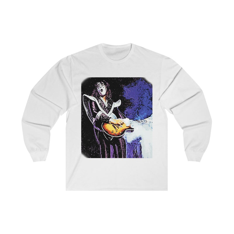 Ace Frehley Smoking Guitar Artwork Long Sleeve  T-Shirt