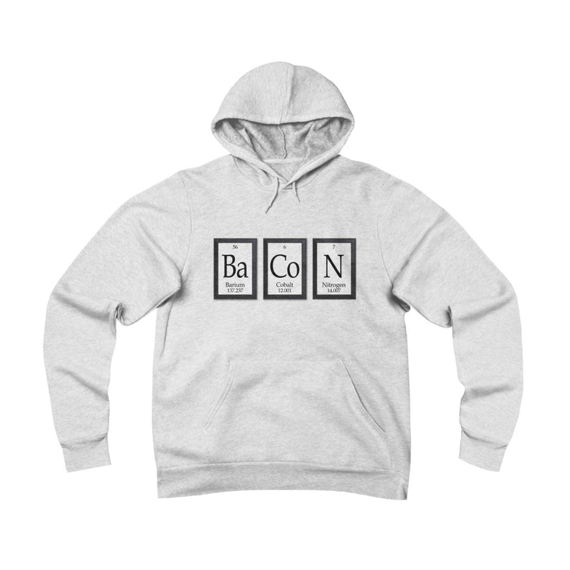 Periodic Table Bacon Fleece Pullover Hoodie