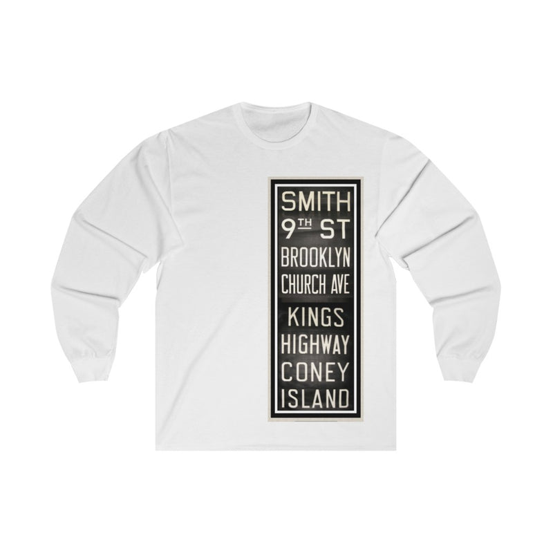 Brooklyn Subway Stops Long Sleeve Tee