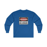 Warning: May Contain Alcohol Long Sleeve T-Shirt