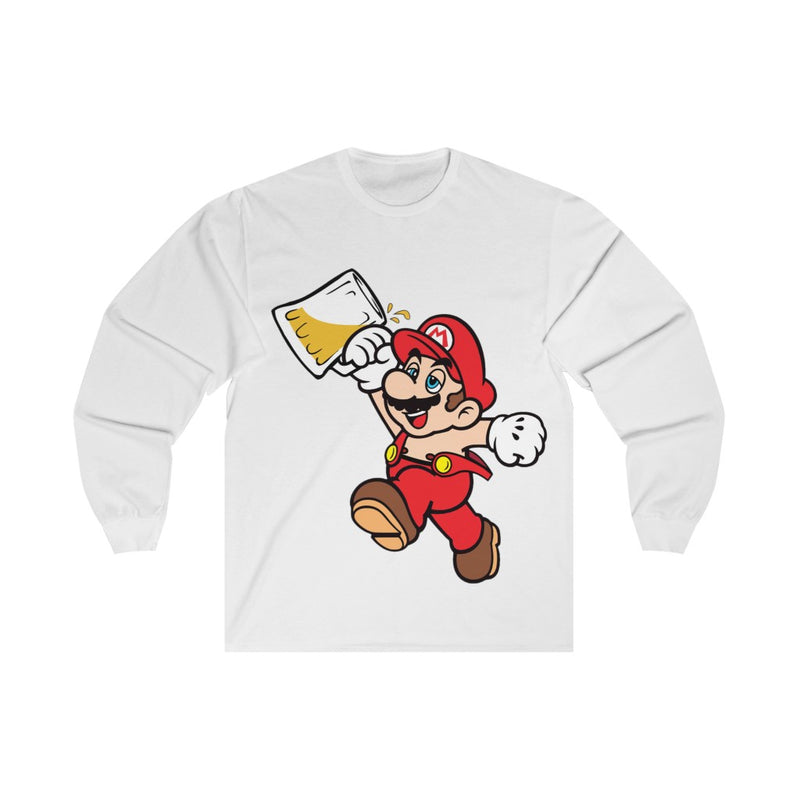 Drunk Mario Long Sleeve Tee