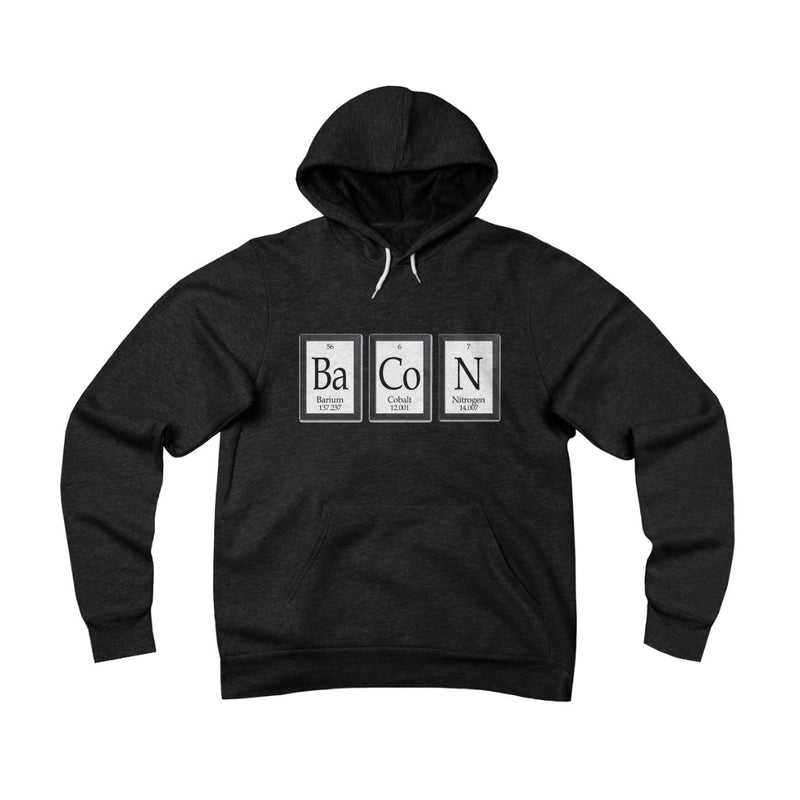 Periodic Table Bacon Fleece Pullover Hoodie