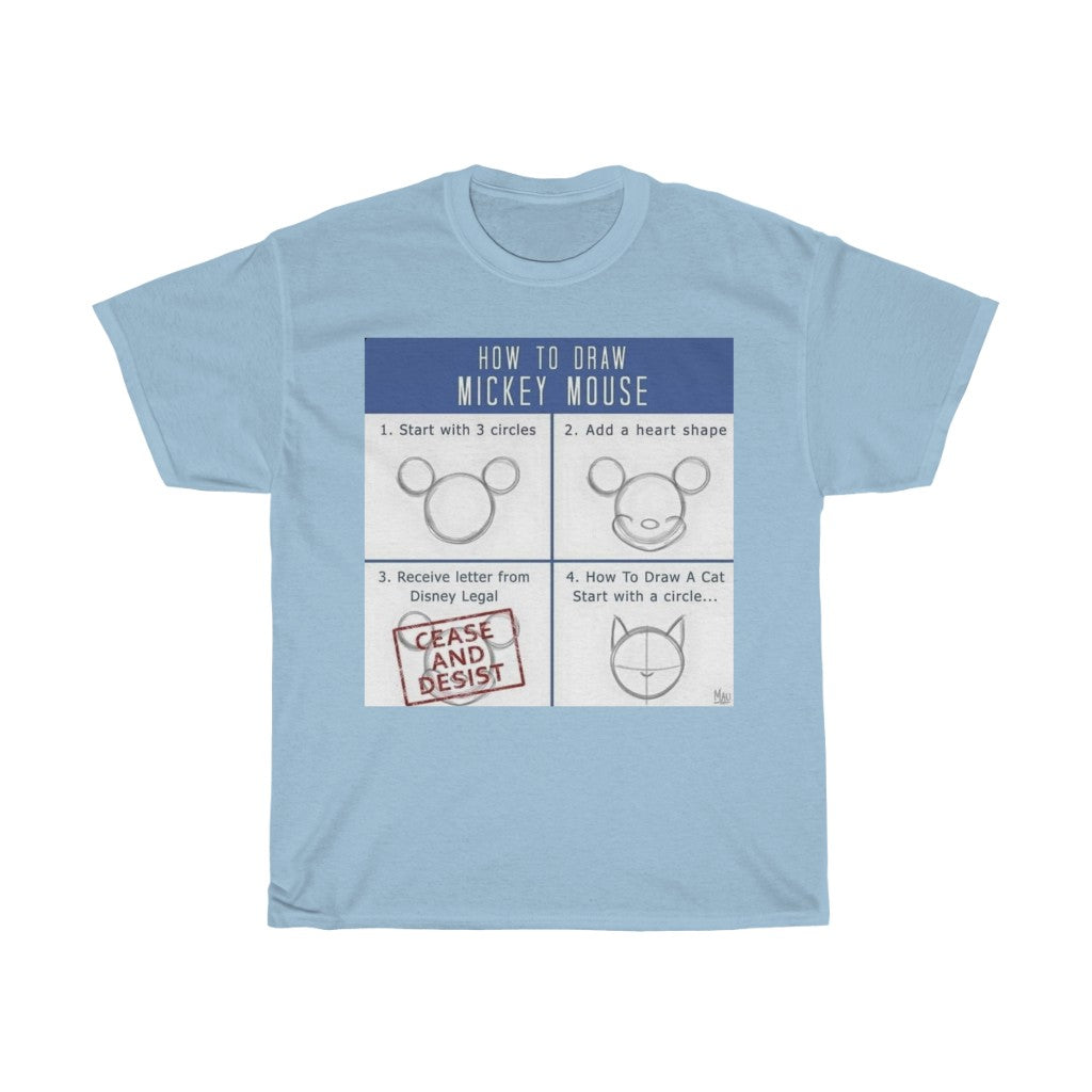 How to Draw Mickey Mouse Tee