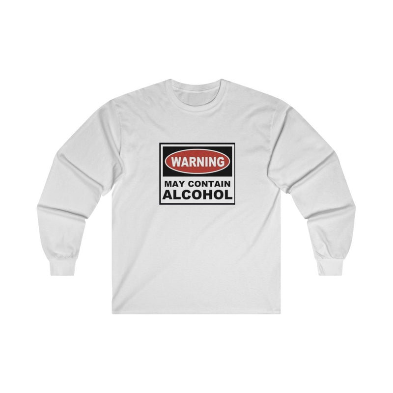 Warning: May Contain Alcohol Long Sleeve T-Shirt